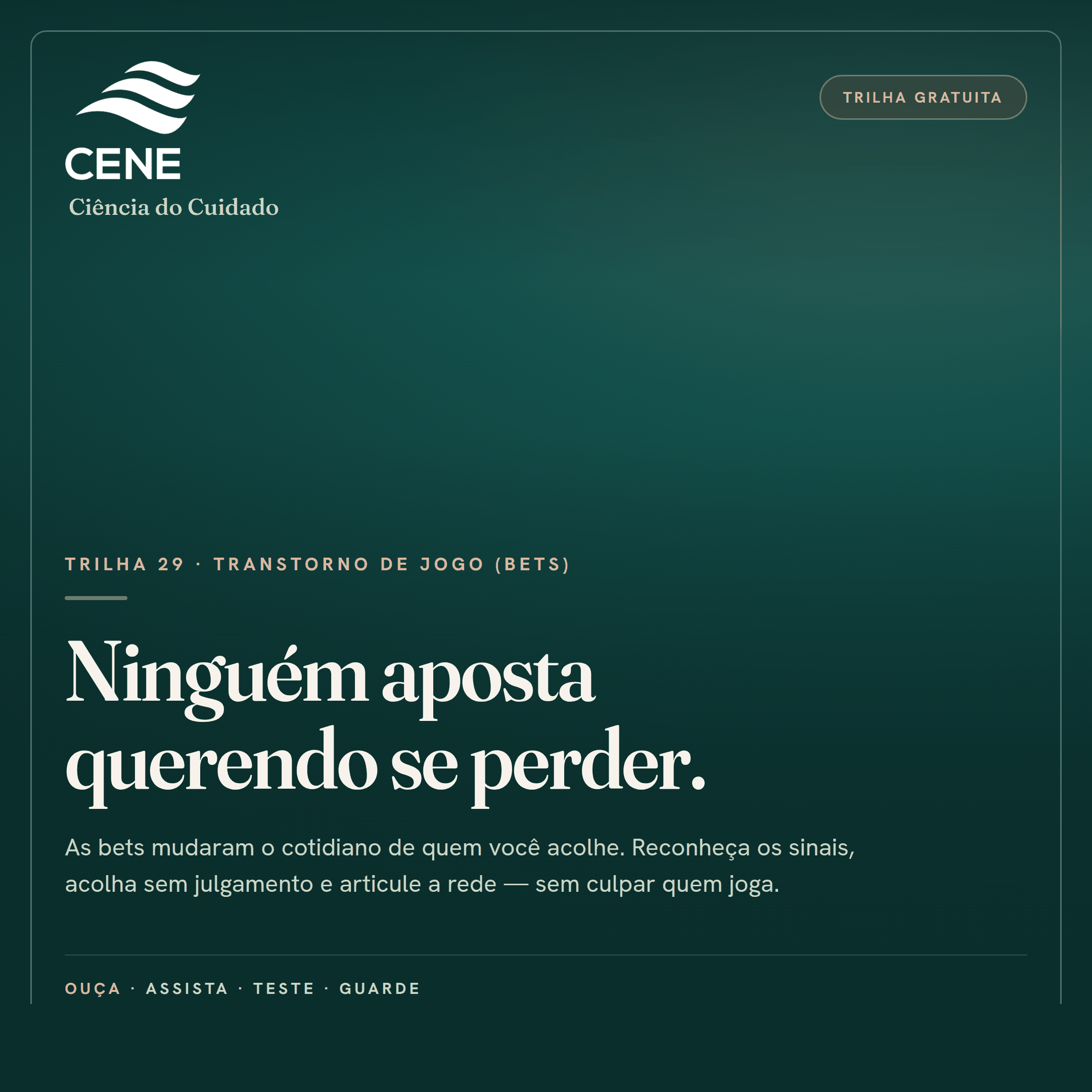 Transtorno de Jogo (Apostas e Bets)