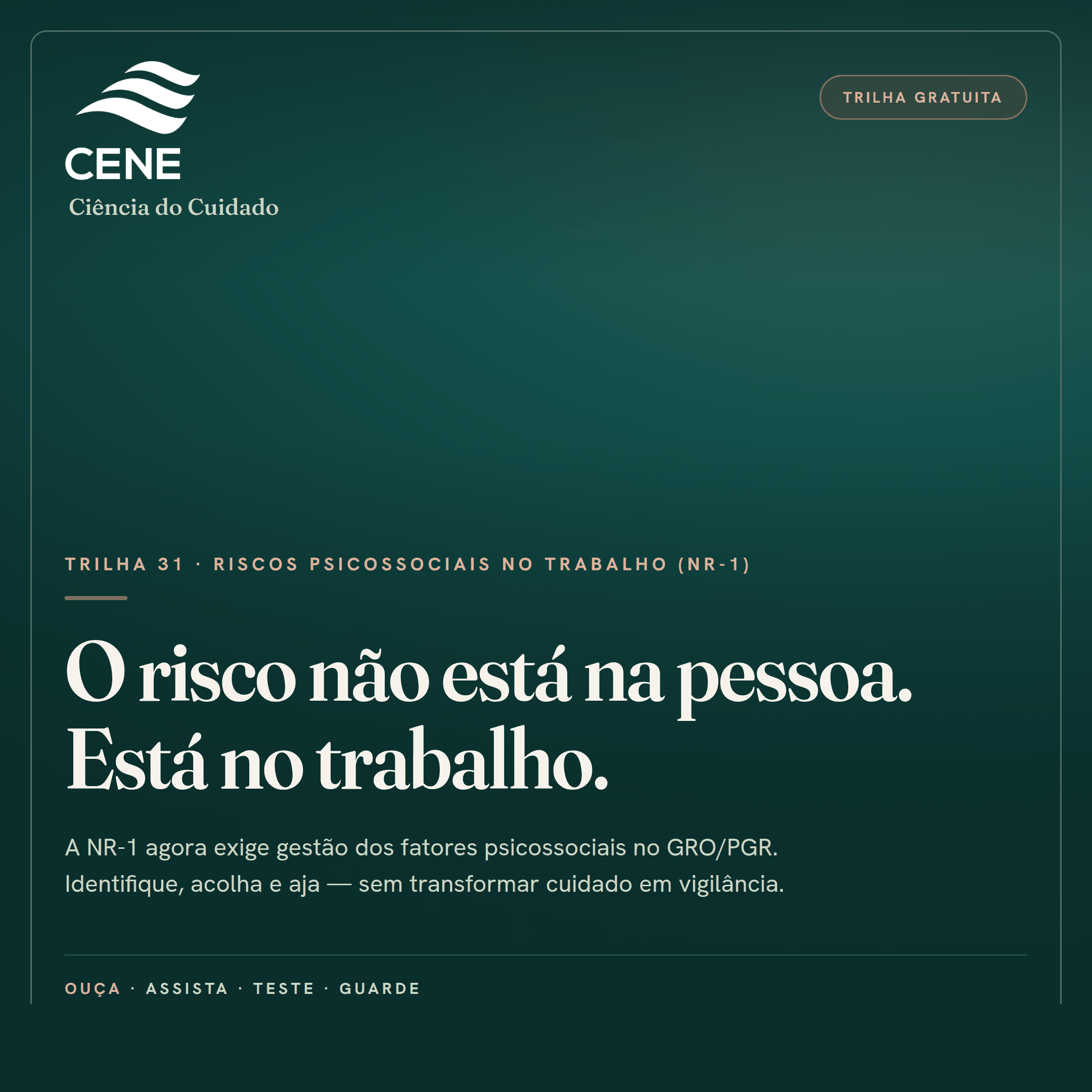 Riscos Psicossociais no Trabalho (NR-1)