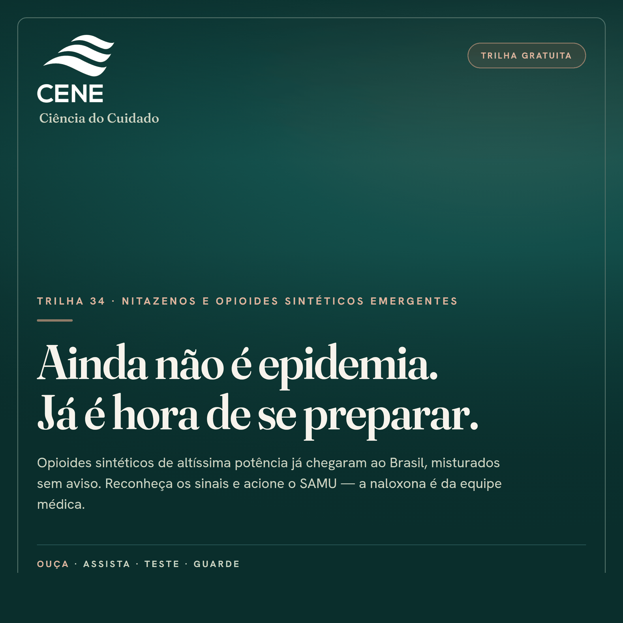 Nitazenos e Opioides Sintéticos Emergentes